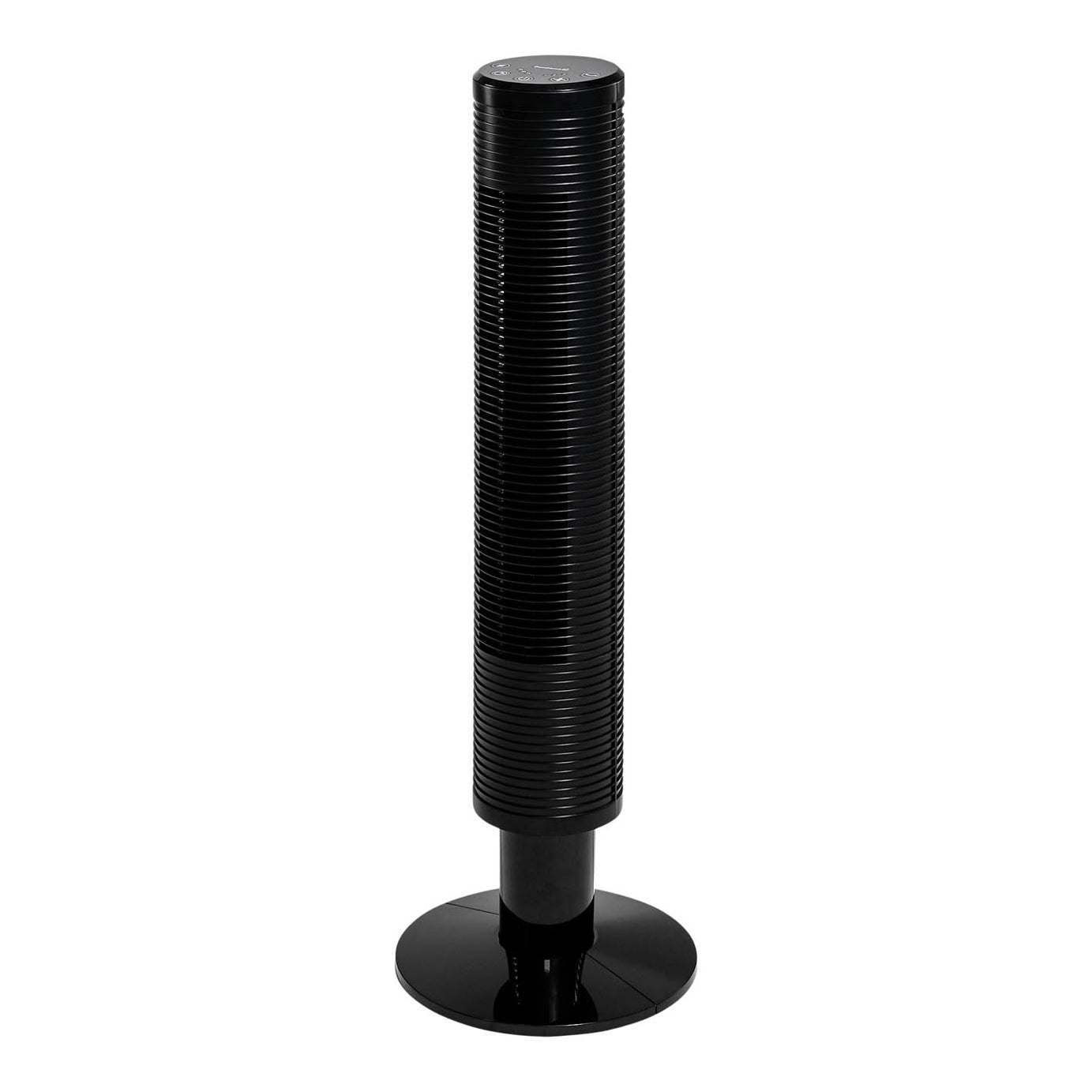 Tower Fan Portable Black 3 Speed Cooler Touch Screen Timer Freestanding - Image 1