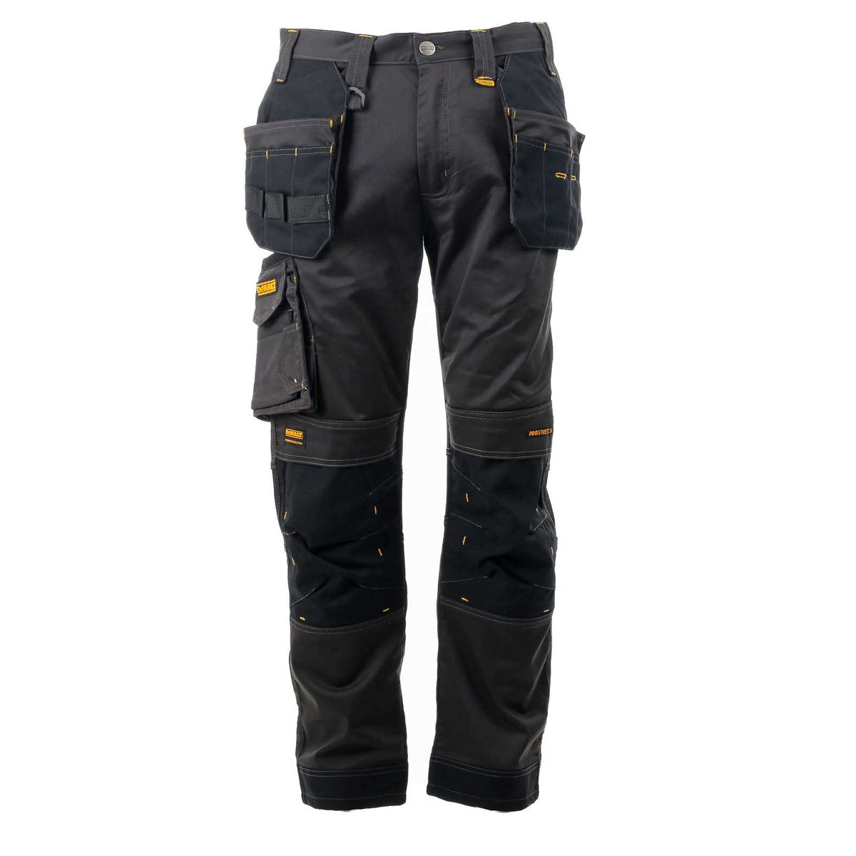 DeWalt Work Trousers Men's Regular Fit Black Grey Multi Pockets Cargo W40 L29 - Image 1