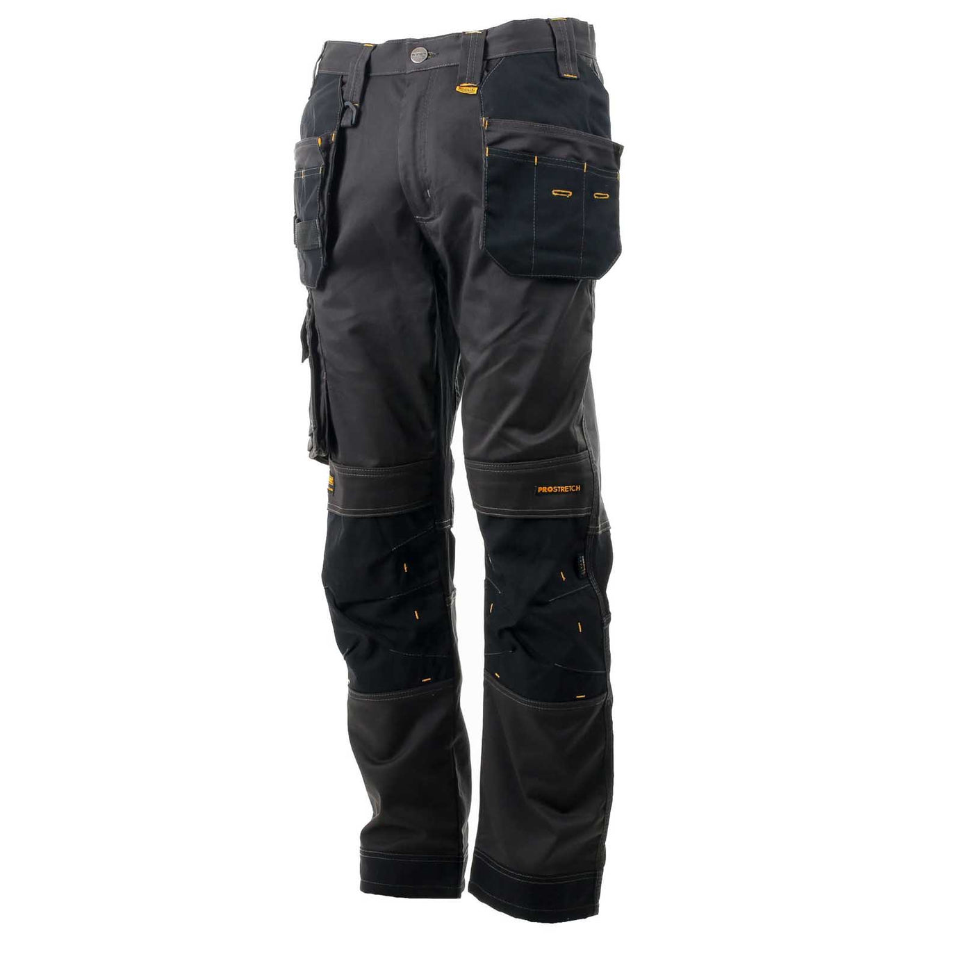 DeWalt Work Trousers Men's Regular Fit Black Grey Multi Pockets Cargo W40 L29 - Image 3