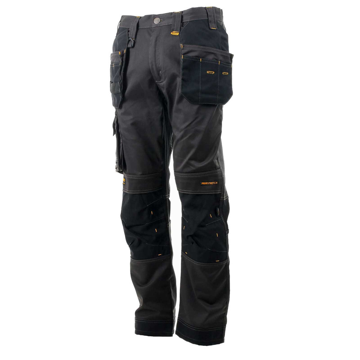 DeWalt Work Trousers Men's Regular Fit Black Grey Multi Pockets Cargo W40 L29 - Image 3
