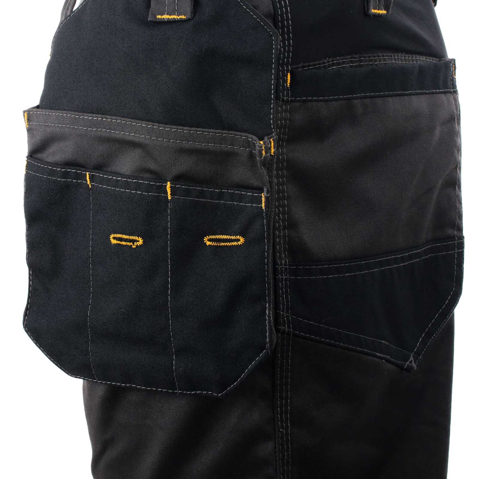 DeWalt Work Trousers Men's Regular Fit Black Grey Multi Pockets Cargo W40 L29 - Image 5