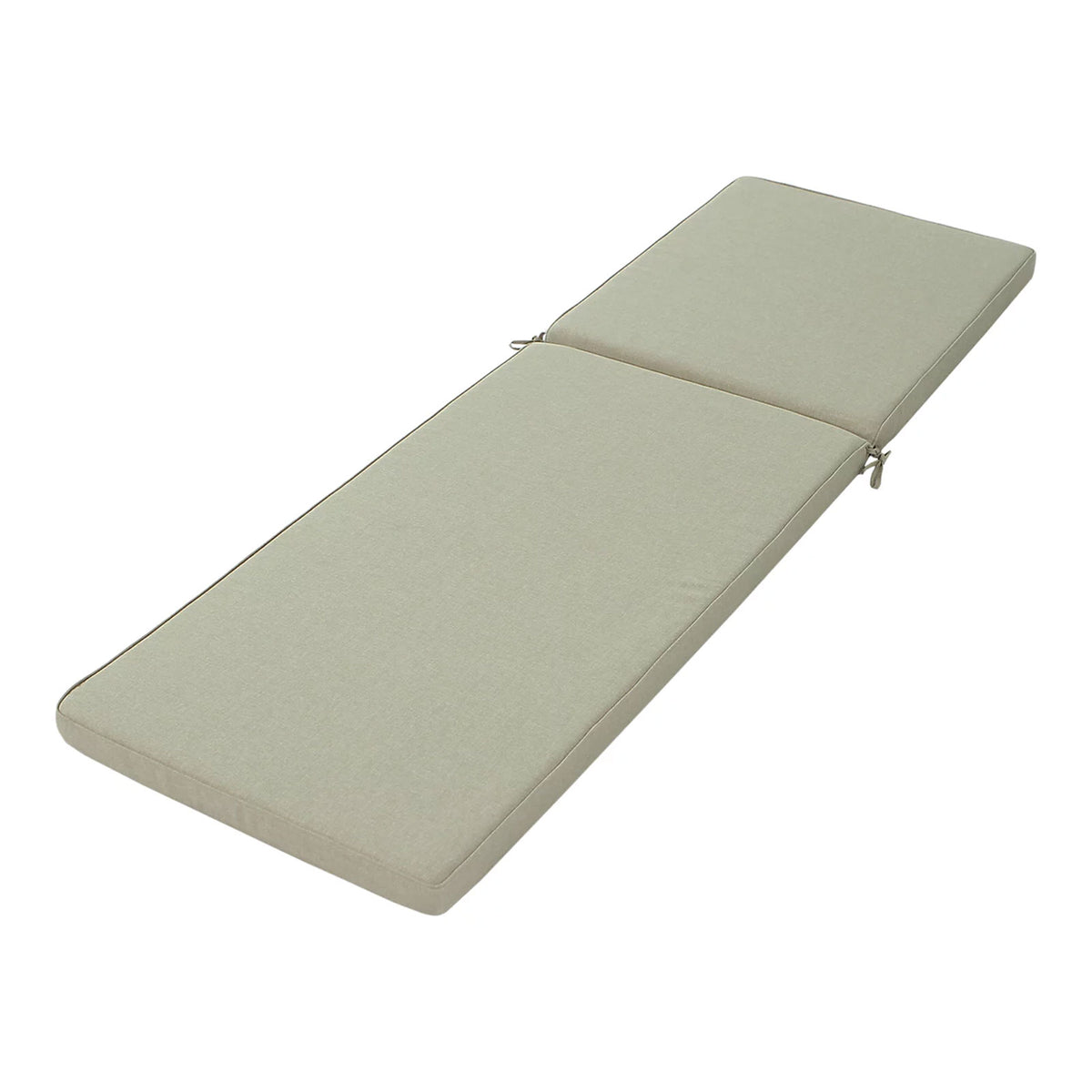 GoodHome Tiga Sunlounger Cushion Sand Outdoor Garden Recliner Pad 197cm - Image 1