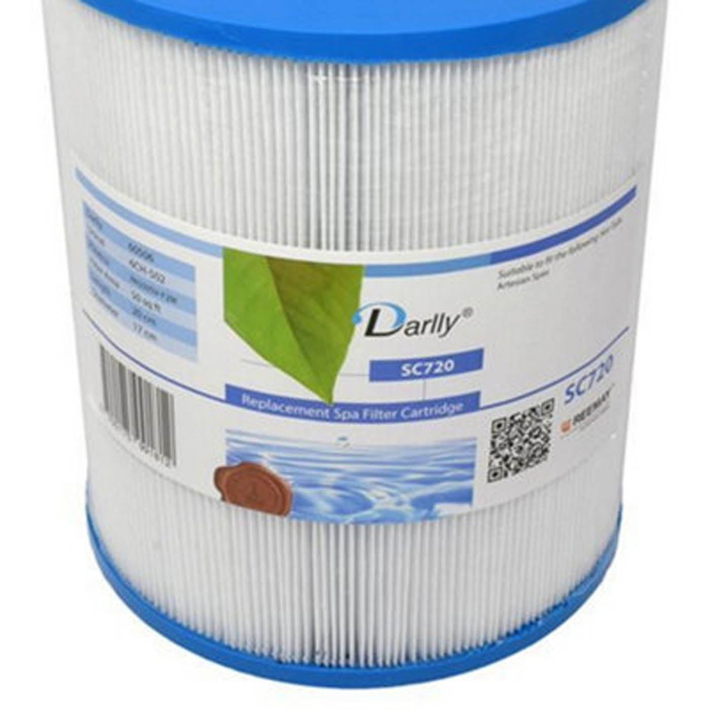 Darlly Spa Filter Cartridge Replacement SC720 Hot Tub PAS50SVF2M 6CH502 60506 - Image 1