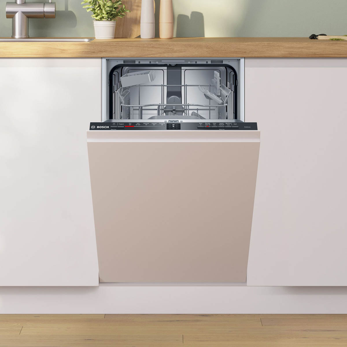 Bosch Integrated Slimline Dishwasher SPV2HKX42G White - Image 1