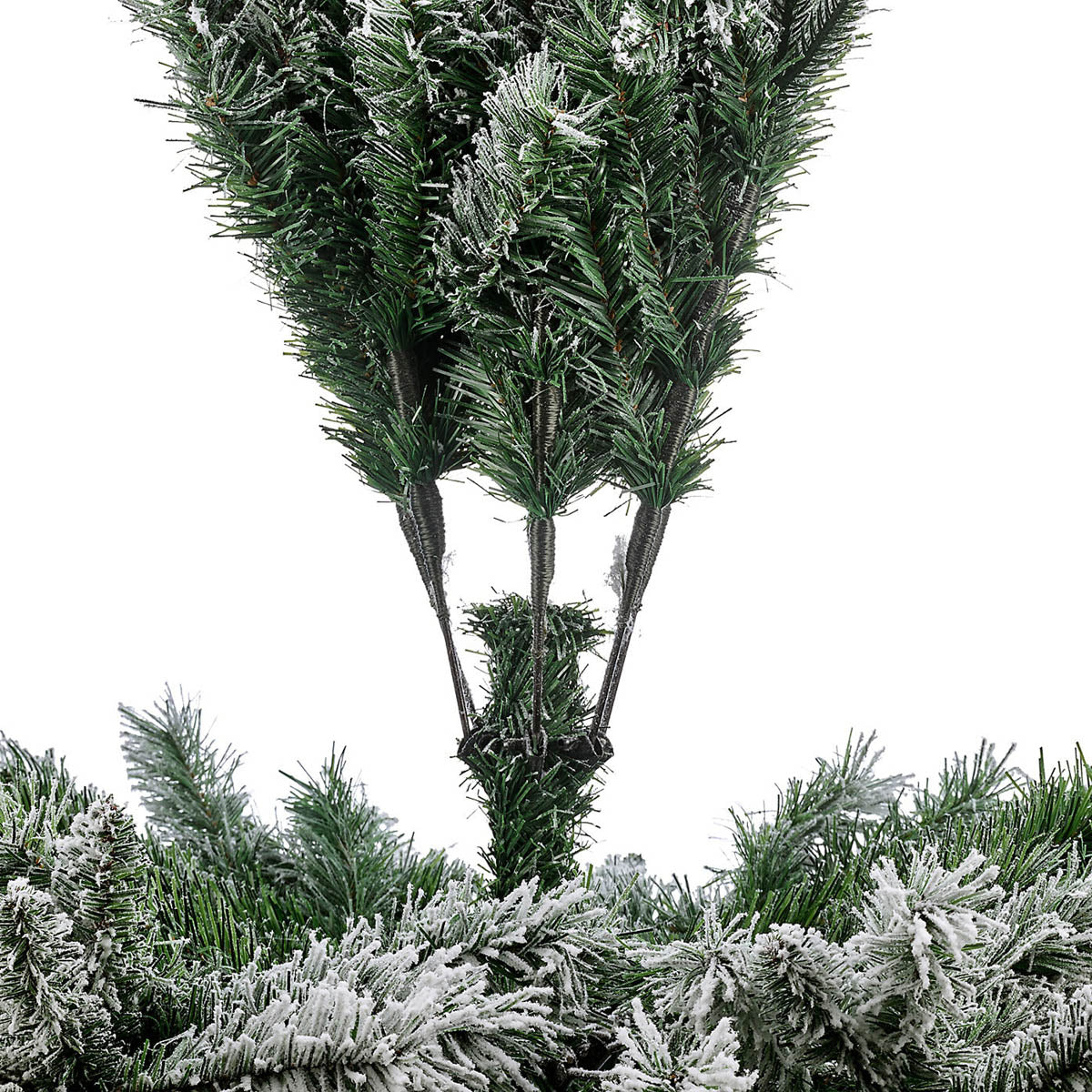 Christmas Tree Artificial  Green Snow Tipped Effect Hinged Indoor With Stand 6ft - Image 9