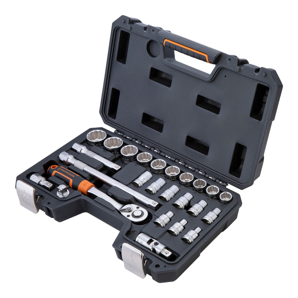 Magnusson Standard Socket Set MT80 ½" Hand Tools Metric Durable Pack Of 25 - Image 1