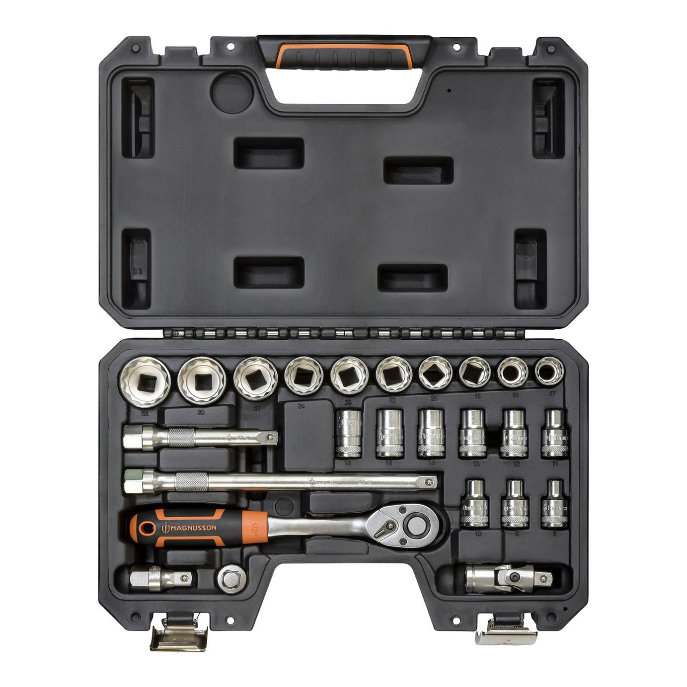 Magnusson Standard Socket Set MT80 ½" Hand Tools Metric Durable Pack Of 25 - Image 3