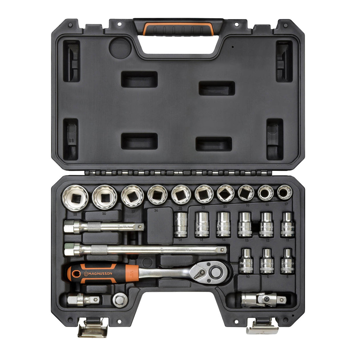 Magnusson Standard Socket Set MT80 ½" Hand Tools Metric Durable Pack Of 25 - Image 3