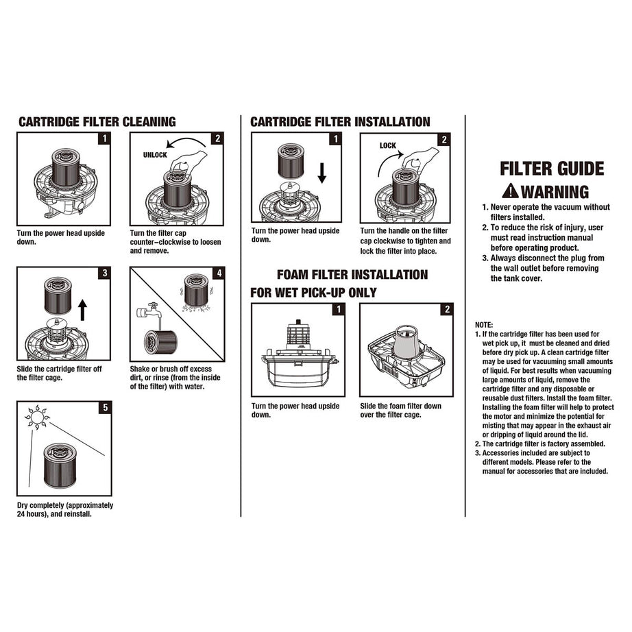 DeWalt Wet Dry Vacuum Cleaner DXV20PC Wheeled 1050W Heavy Duty Durable 20L - Image 9