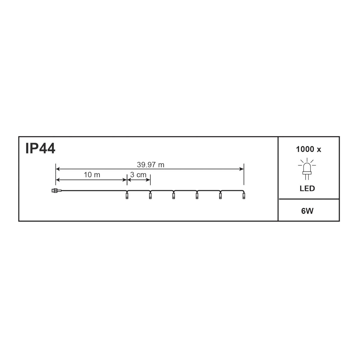 LED Christmas String Lights 1000 Warm White Timer Indoor Outdoor Home 39.97m - Image 3