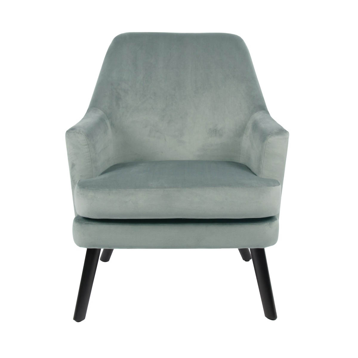 Kenver Green Velvet effect Relaxer chair (H)895mm (W)720mm (D)735mm - Image 1