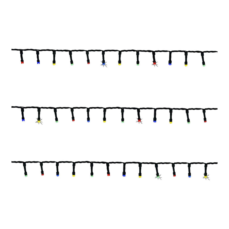 LED Christmas String lights 1500 Multicolour With timer function Green cable 44.9m - Image 4