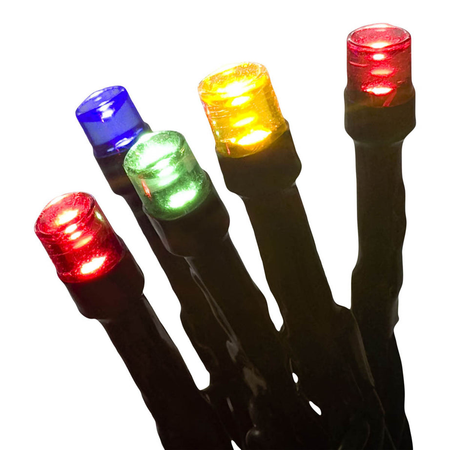 LED Christmas String lights 1500 Multicolour With timer function Green cable 44.9m - Image 6