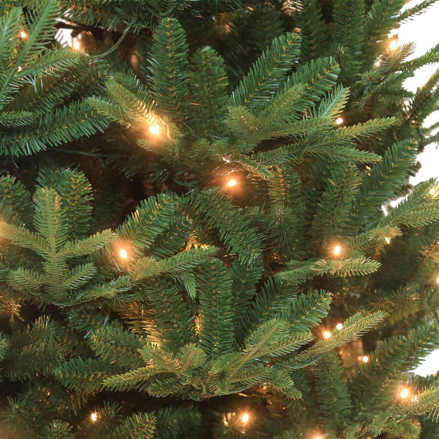 Christmas Tree 7ft Green Artificial LED Pre Lit Warm White Hinged Timer Indoor - Image 6