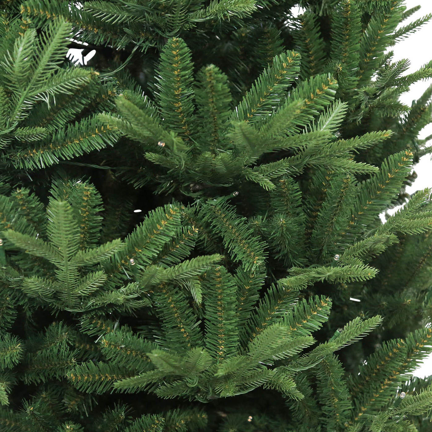 Christmas Tree 7ft Green Artificial LED Pre Lit Warm White Hinged Timer Indoor - Image 7