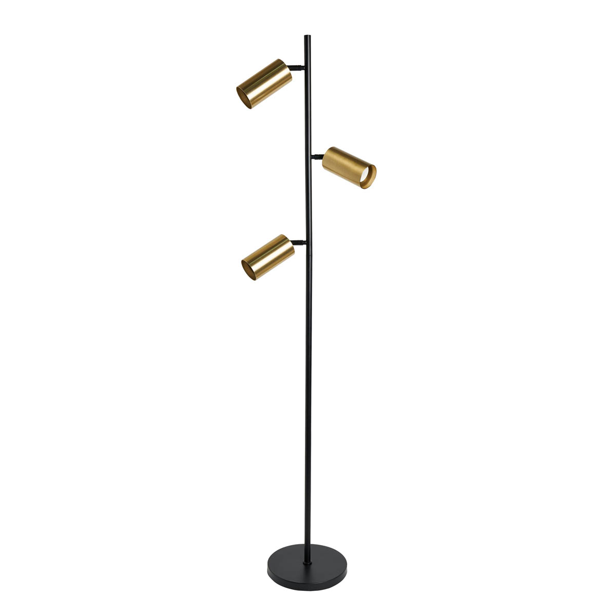 Inlight Carana Matt Black Brass effect LED Floor lamp - Image 8