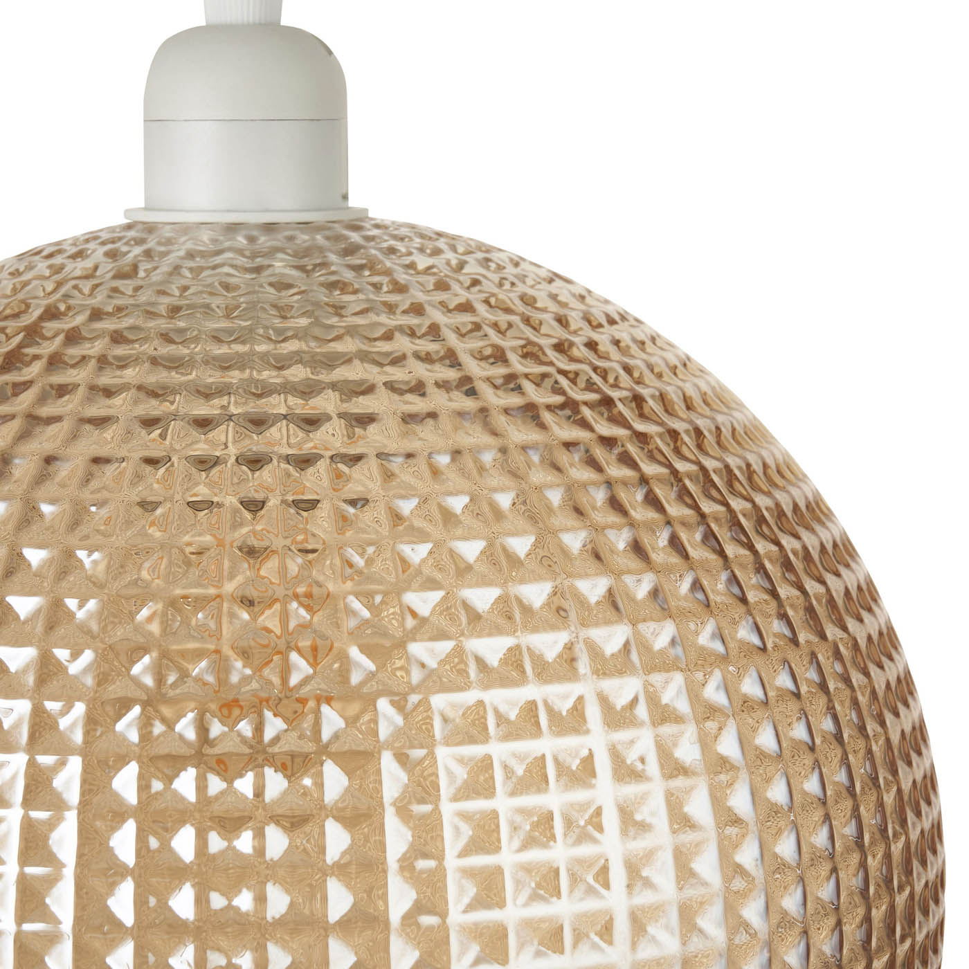 Harbour Studio Ceiling Light Shade Hemsby Champagne Textured Round (D)25cm - Image 7