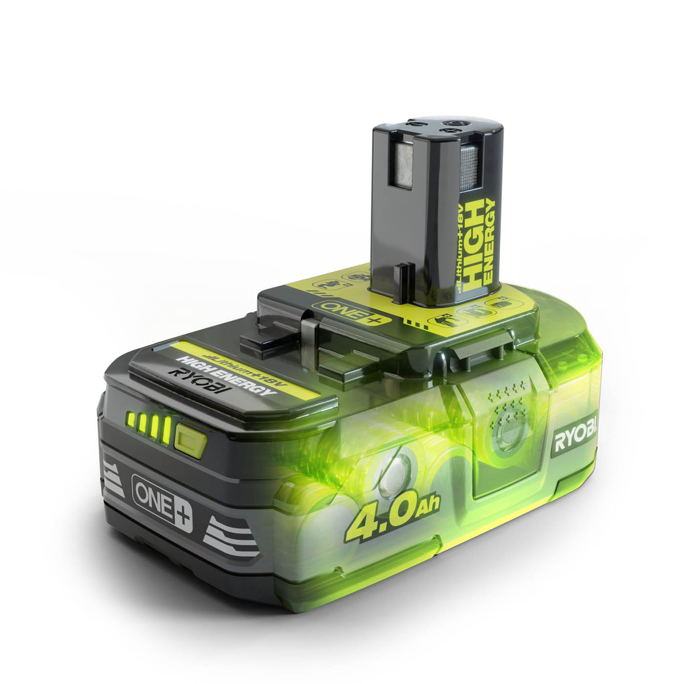 Ryobi Battery RB1840T 18V 4Ah Li-Ion Powerful High Energy Fuel Gauge Display - Image 4