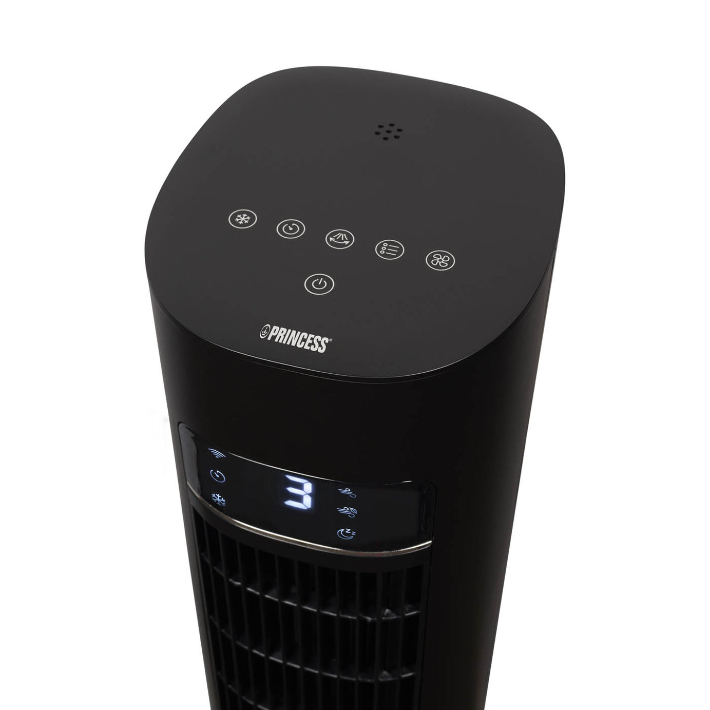 Princess Air Cooler Smart Tower Black Remote Controlled Oscillating Timer 3L - Image 4
