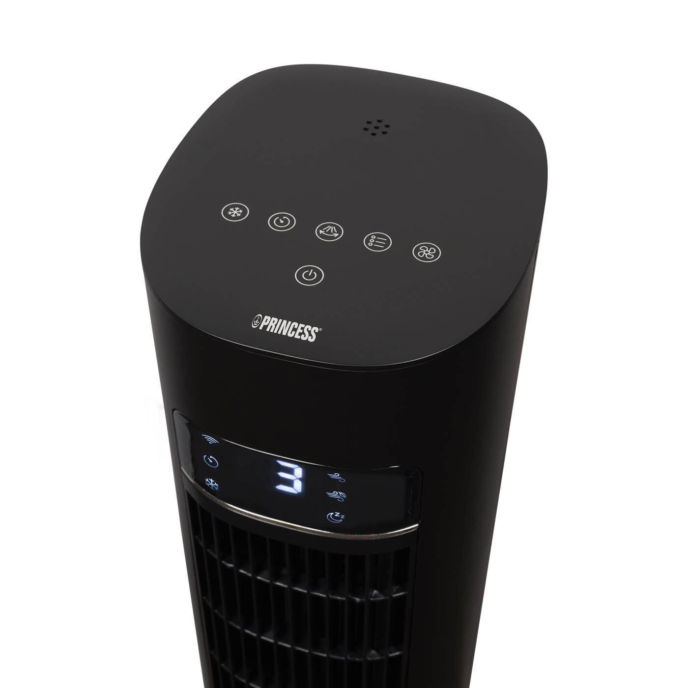 Princess Air Cooler Smart Tower Black Remote Controlled Oscillating Timer 3L - Image 4
