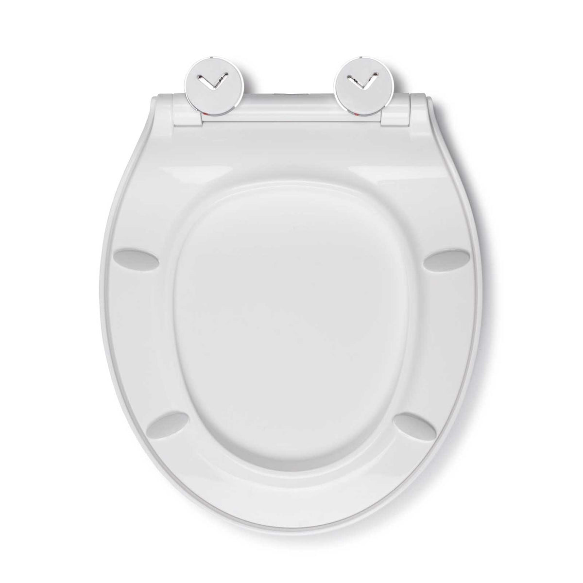 Croydex Toilet Seat White Standard Slim Soft Close Bathroom WC Heavy Duty - Image 4