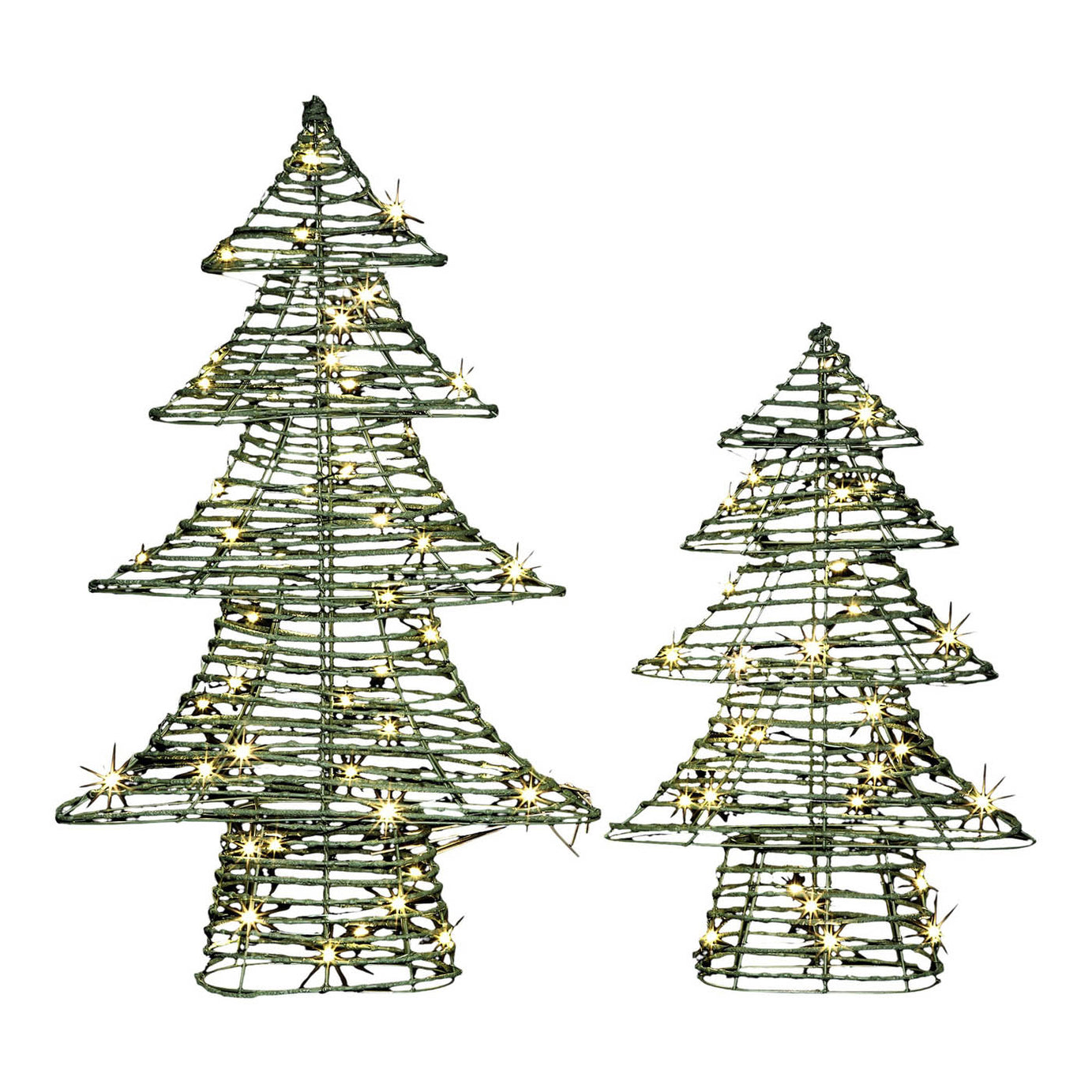 Christmas Trees Silhouette Green 80 LED Warm White Indoor Outdoor (H)610mm - Image 4