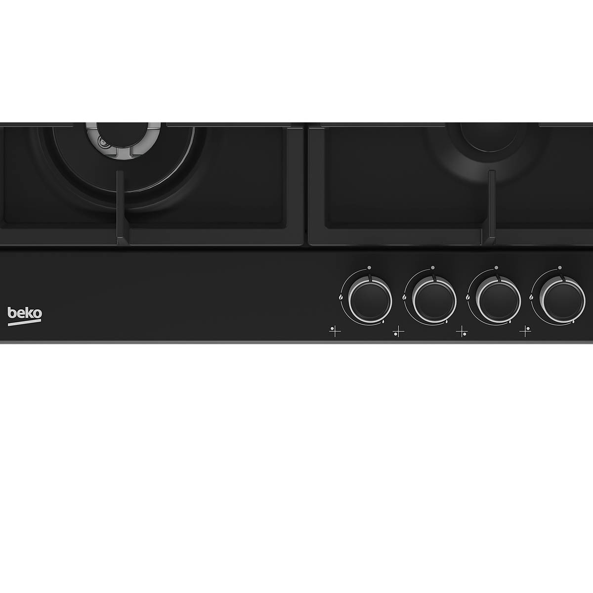 Beko Gas Hob HIAW164225SB Built In Black 4 Burner Knob Auto-Ignition 58cm - Image 7