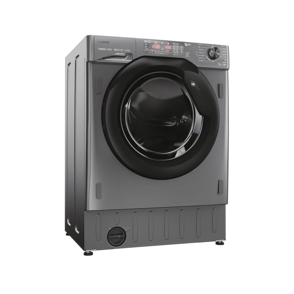 Haier Washer Dryer Built-in Condenser HWDQ90B416FWBRUK 9kg/5kg Grey 1600 rpm - Image 2