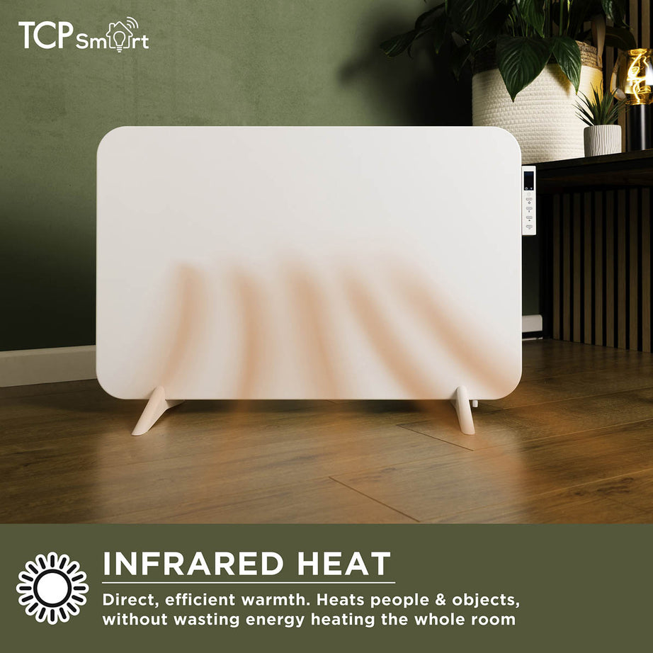 TCP Smart Panel Heater Electric White Infrared Voice And App Controlled 400W - Image 7