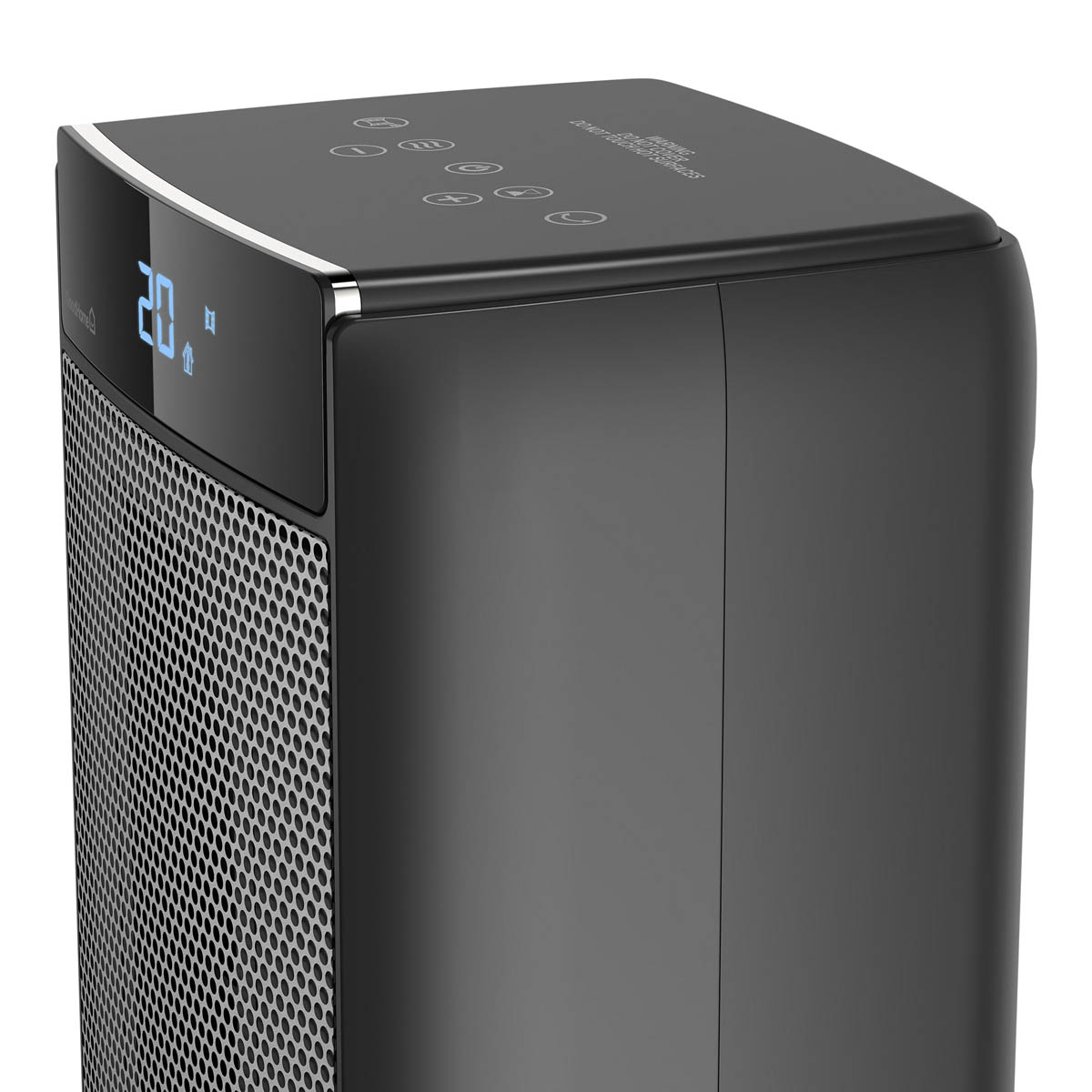 Fan Heater 2500W Black Oscillating Portable Tower 2 Heat Setting Timer Indoor - Image 8