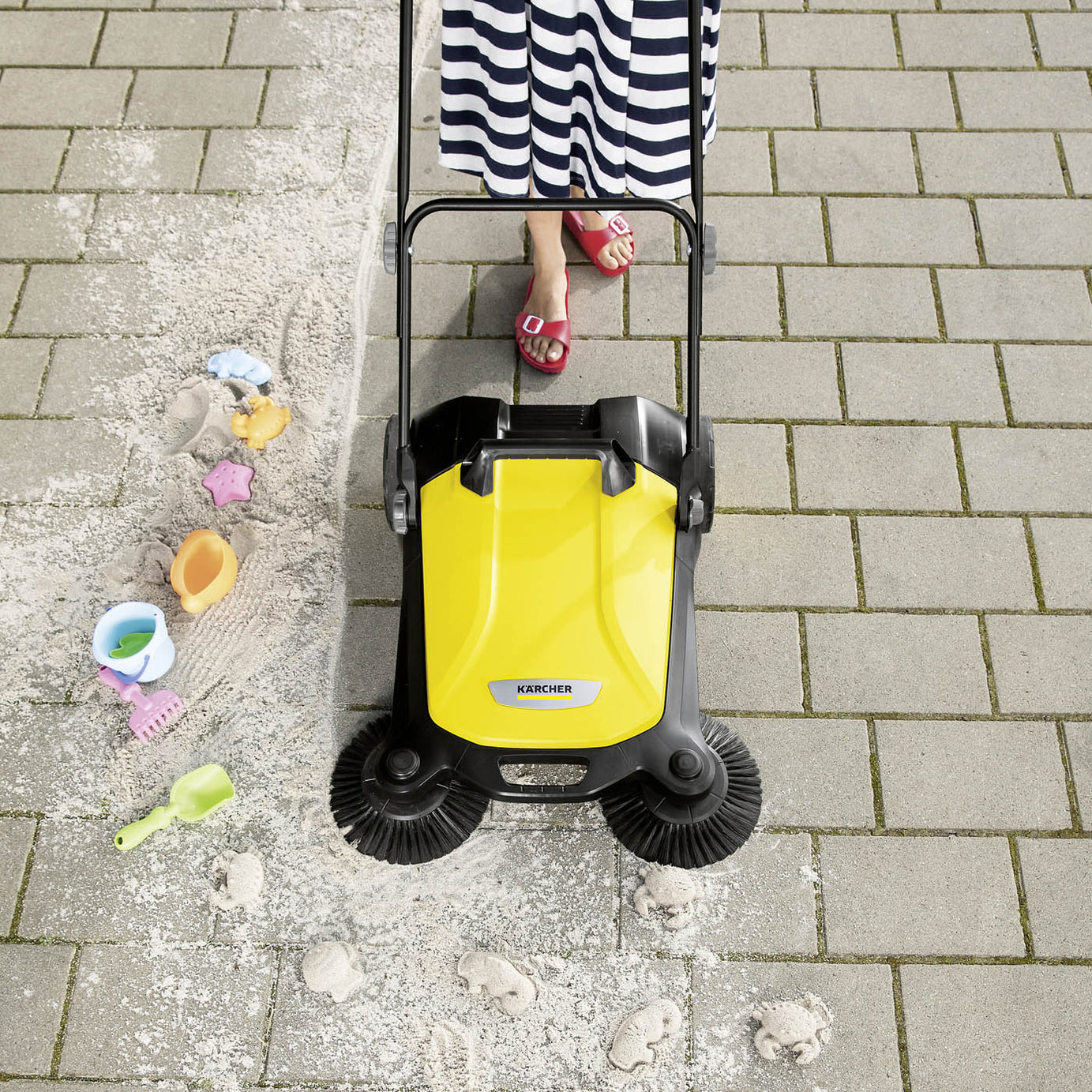 Kärcher S4 Twin Cordless Yellow Floor sweeper - Image 5
