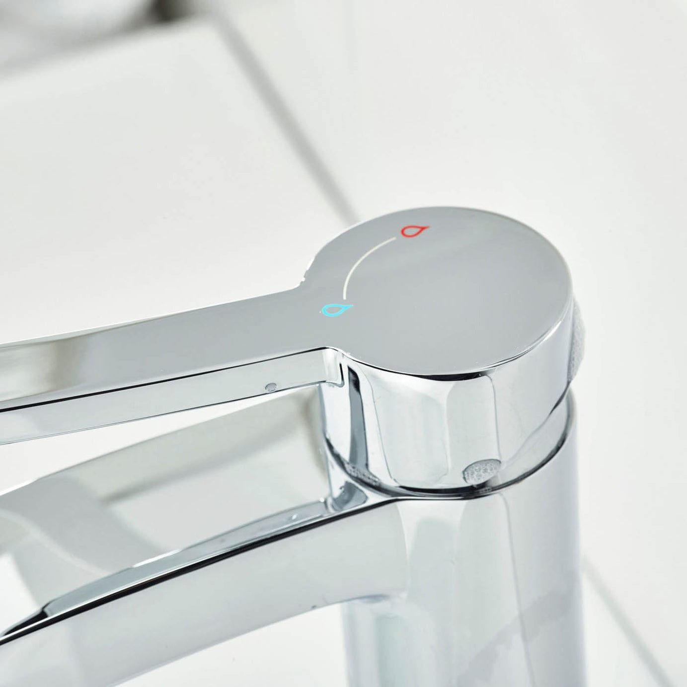 Bristan Basin Mixer Tap Apelo Polished Chrome Effect Round Single Lever Modern - Image 10