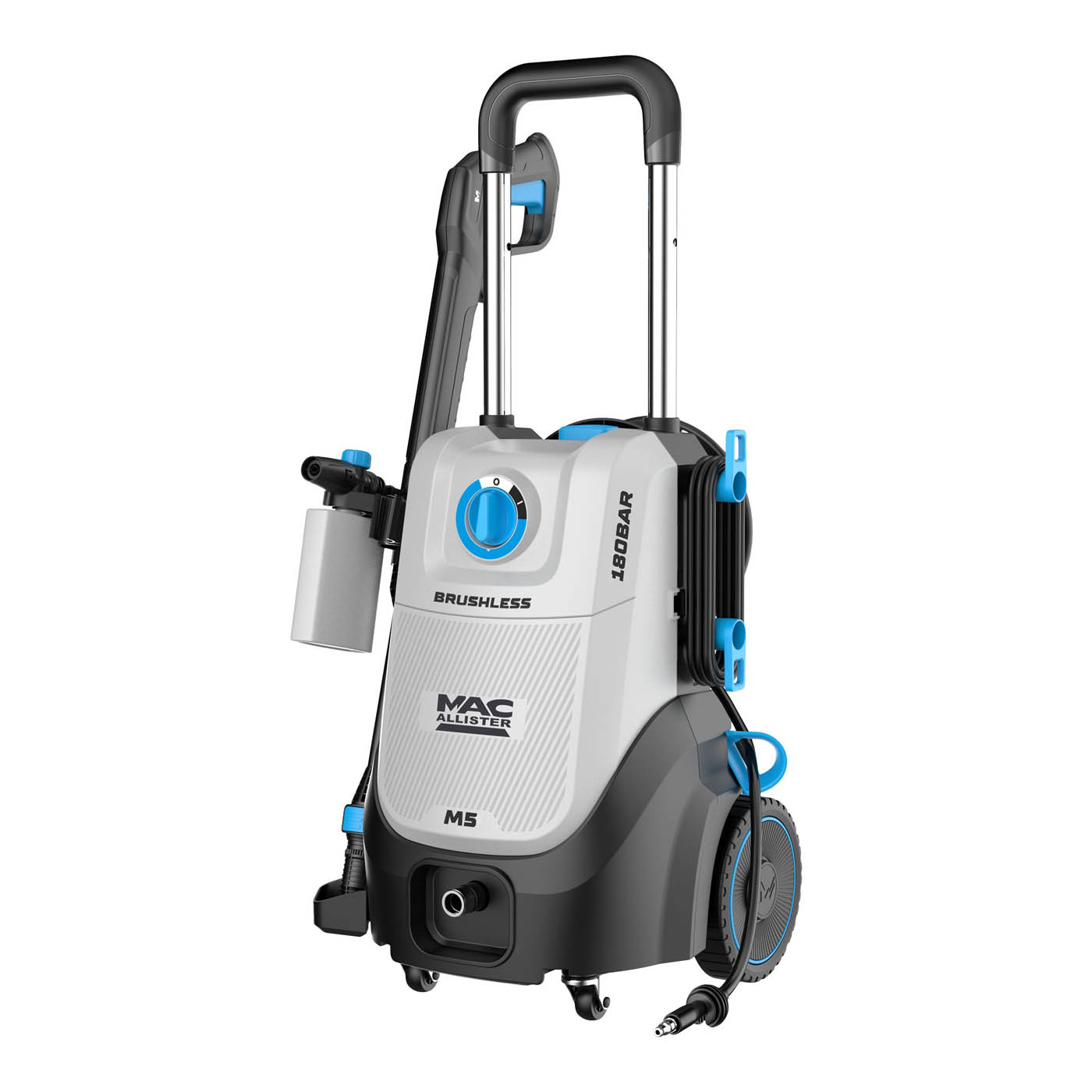 Mac Allister High Pressure Washer Jet M5 Corded Powerful Onboard 180bar 2.5kW - Image 1