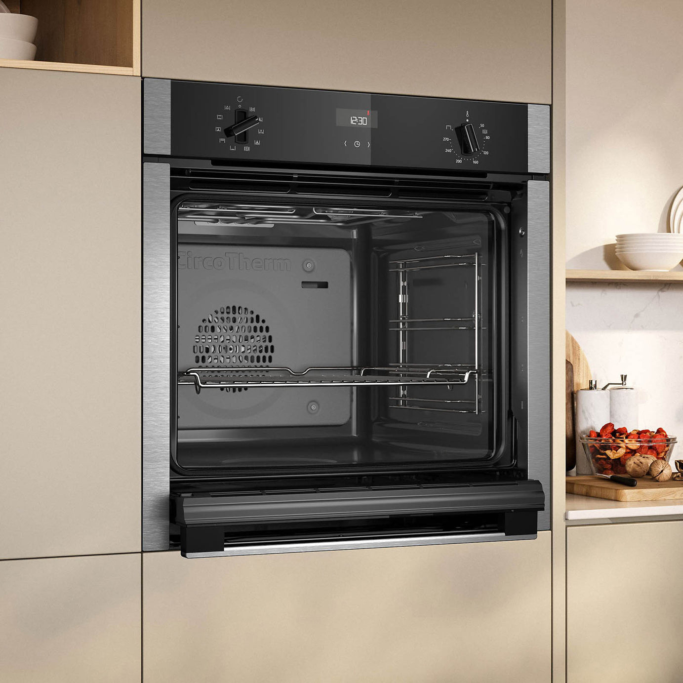 Neff Electric Oven 60cm B3ACE4AN3B Built In 71L Black Single Multi-function - Image 4