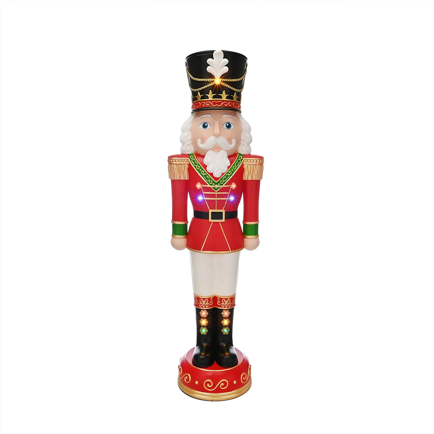 Illuminated Nutcracker Christmas Decoration 133cm LED Festive Display - Image 1