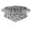 Ceiling Light Round Crystal Chandelier Clear Glass Droplet 4 Way Contemporary - Image 1