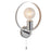 Bathroom Wall Light Chrome 1 Way Dimmable Clear Faceted Acrylic Contemporary 10W - Image 1