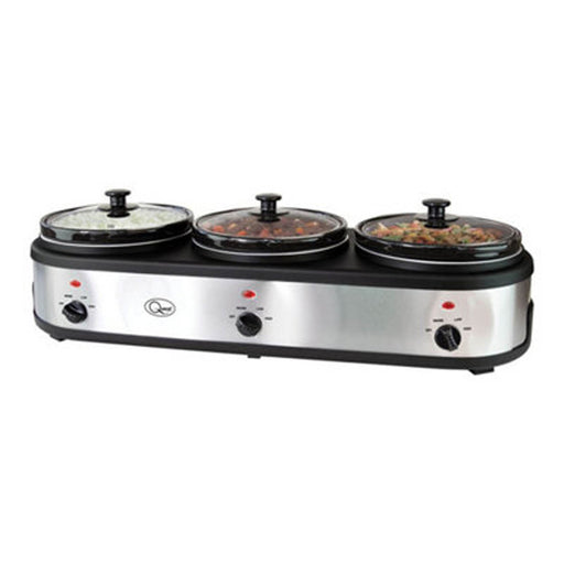 Slow Cooker 3 Pot Electric Buffet Server Gathering Parties Food Warmer 2.5L - Image 1