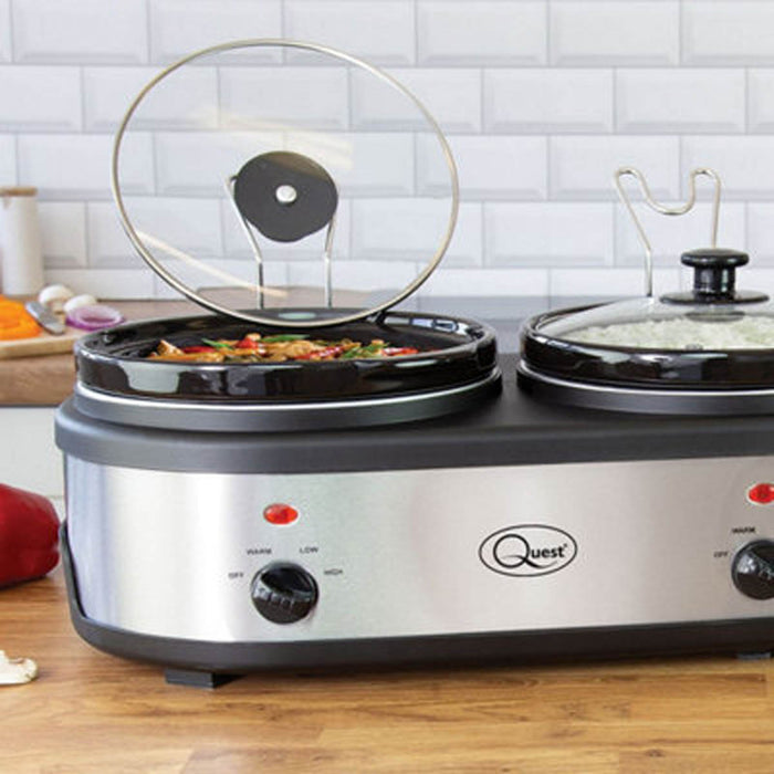 Slow Cooker 3 Pot Electric Buffet Server Gathering Parties Food Warmer 2.5L - Image 4