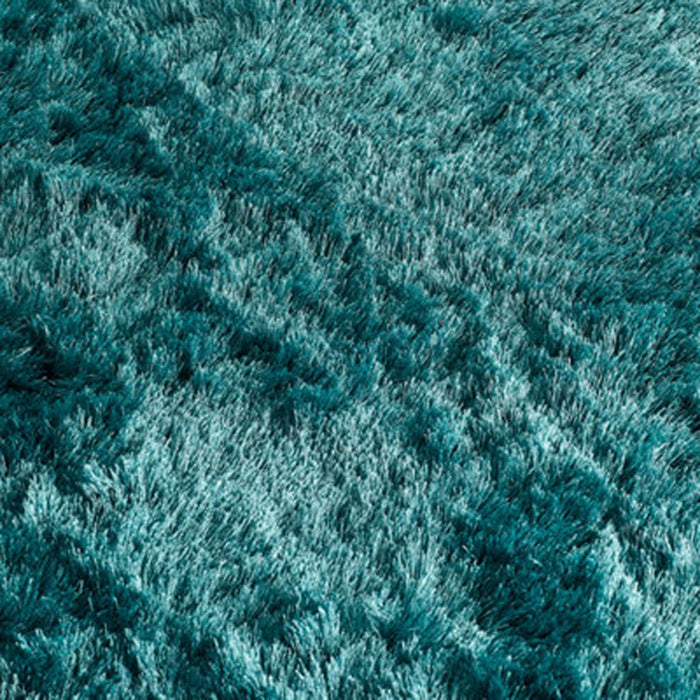 Shaggy Rug Teal Soft Polyester Carpet Mat Living Room Bedroom Floor 1.2x1.7m - Image 4