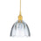 Ceiling Light Dome Pendant Light Satin Gold Glass Shade Living Room Bedroom - Image 1