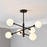 Ceiling Light 6 Way Black Semi-Flush G9 Contemporary Indoor Living Bedroom 4W - Image 2