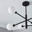 Ceiling Light 6 Way Black Semi-Flush G9 Contemporary Indoor Living Bedroom 4W - Image 4
