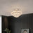 HOMCOM Crystal Ceiling Lamp Chandelier Hallway Flush Mount Pendant 3 Light Dia.30cm Silver - Image 4