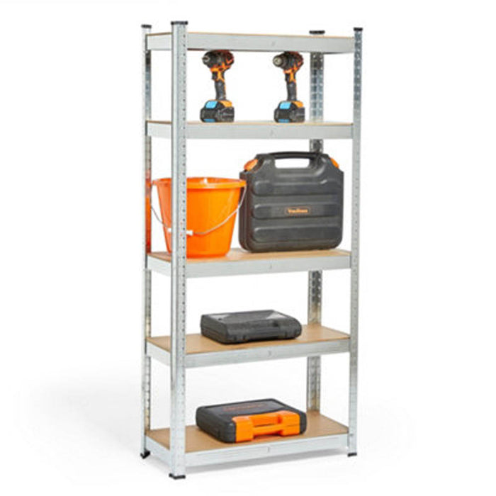 Garage Shelving Unit Heavy Duty Storage 5 Tier Metal Rack Shelf Adjustable Stand - Image 1