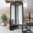 Outdoor Wall Light Black Clear Glass Metal Waterproof Outdoor Porch Patio 60W - Image 2