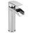 Basin Mono Mixer Tap Chrome High Rise Waterfall  Single Lever Contemporary - Image 2