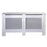 Radiator Cover Wooden Cabinet Grill Shelf White Large Contemporary Furniture - Image 1