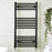 Towel Rail Radiator Bathroom Heated Warmer Ladder Black Contemporary 50x120cm - Image 1
