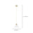 Ceiling Light Pendant Adjustable Gold Retro Clear Glass Living Room Dinning 40W - Image 4